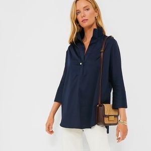 Tuckernuck Navy Willow Blouse NWT